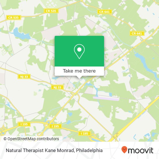 Natural Therapist Kane Monrad map
