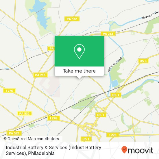 Mapa de Industrial Battery & Services (Indust Battery Services)