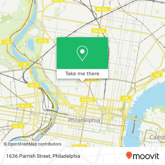 1636 Parrish Street map