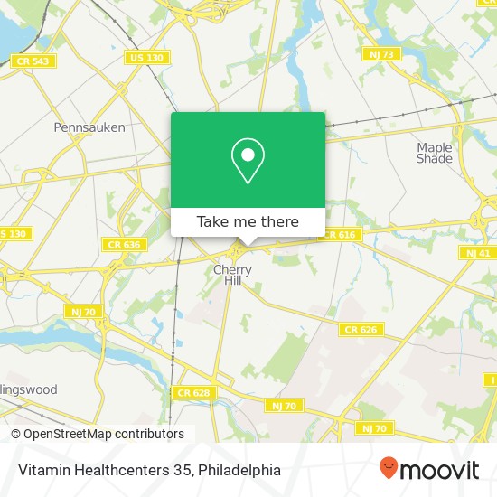 Mapa de Vitamin Healthcenters 35