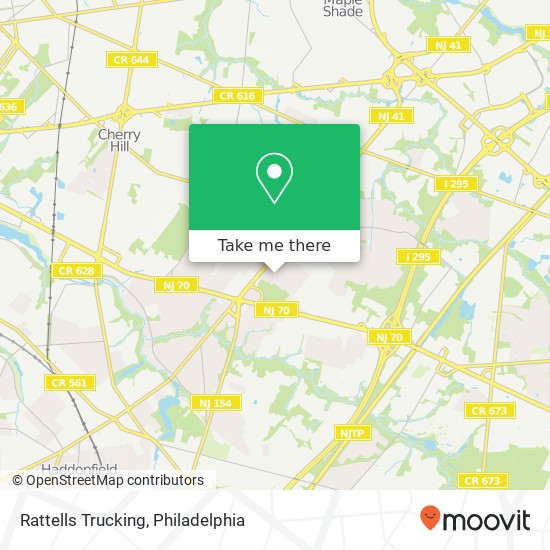 Rattells Trucking map