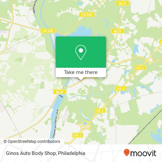 Ginos Auto Body Shop map