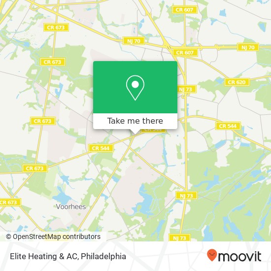 Mapa de Elite Heating & AC