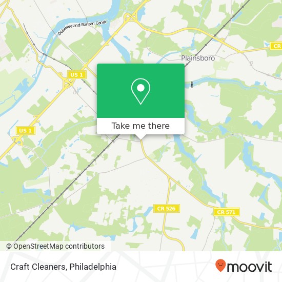 Craft Cleaners map