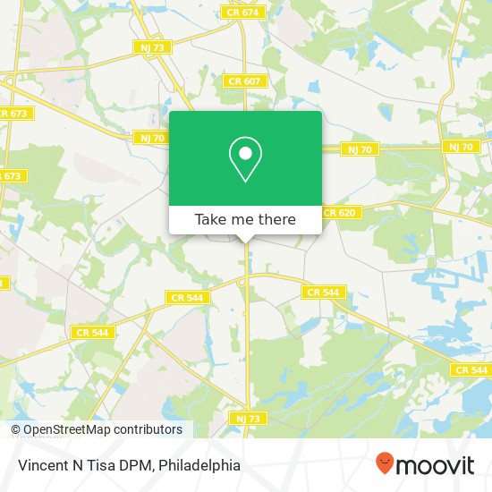 Vincent N Tisa DPM map