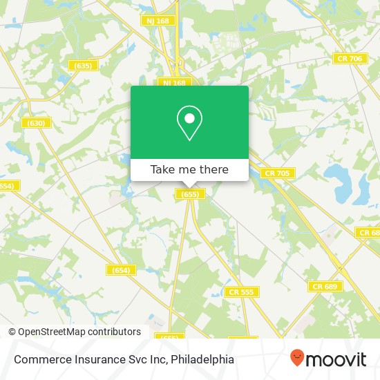 Mapa de Commerce Insurance Svc Inc