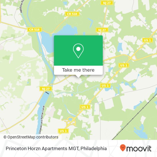 Princeton Horzn Apartments MGT map