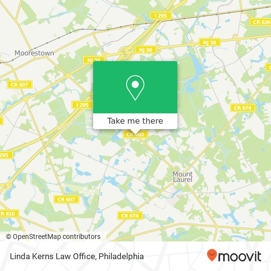 Linda Kerns Law Office map