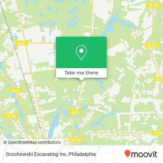 Mapa de Grochowski Excavating Inc