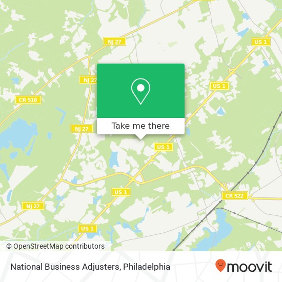 National Business Adjusters map