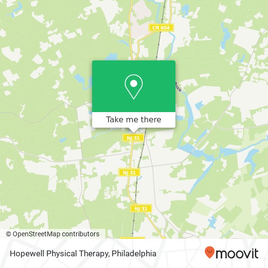 Mapa de Hopewell Physical Therapy