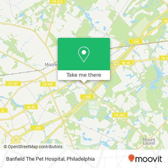 Mapa de Banfield The Pet Hospital