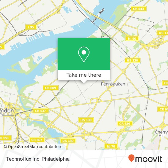 Technoflux Inc map