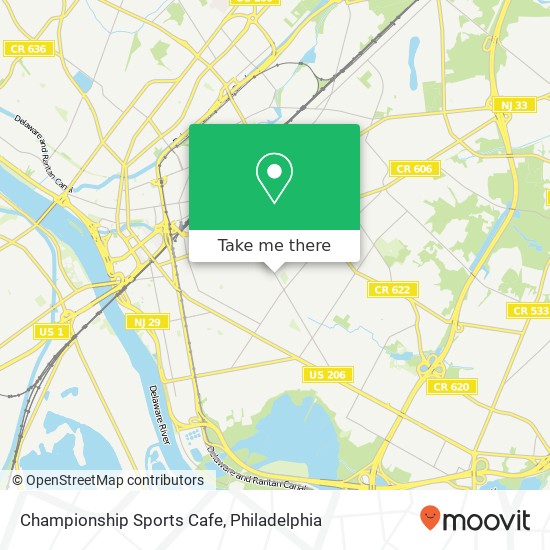 Championship Sports Cafe map