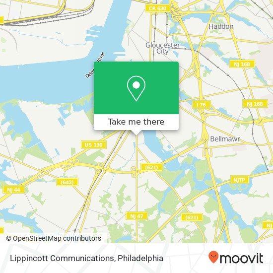 Lippincott Communications map