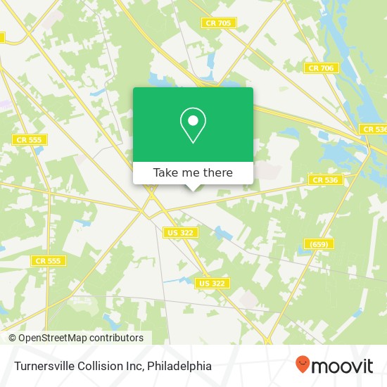 Mapa de Turnersville Collision Inc