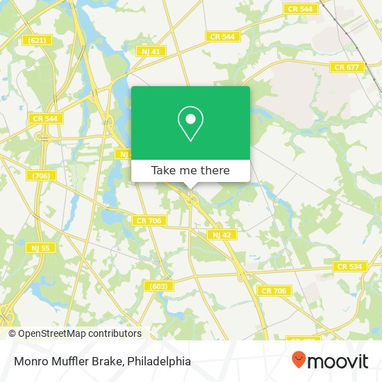 Monro Muffler Brake map