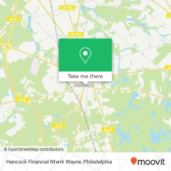 Mapa de Hancock Financial Ntwrk Wayne