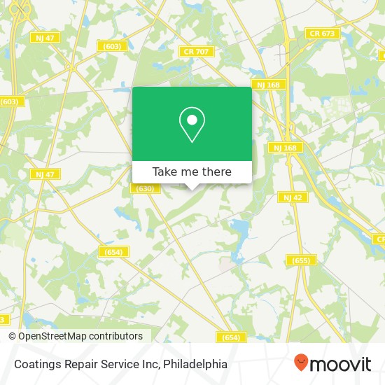 Coatings Repair Service Inc map