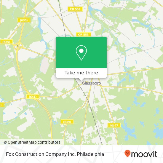 Fox Construction Company Inc map