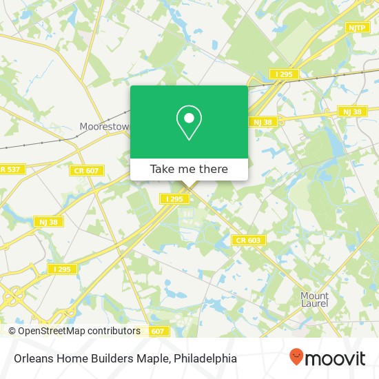 Orleans Home Builders Maple map