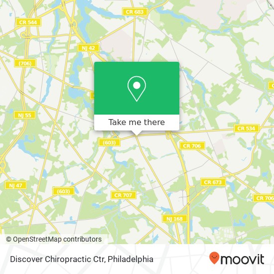 Discover Chiropractic Ctr map