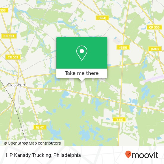 Mapa de HP Kanady Trucking