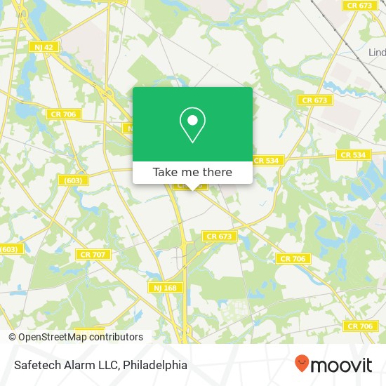 Mapa de Safetech Alarm LLC