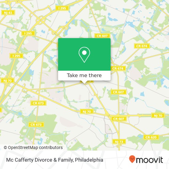 Mapa de Mc Cafferty Divorce & Family