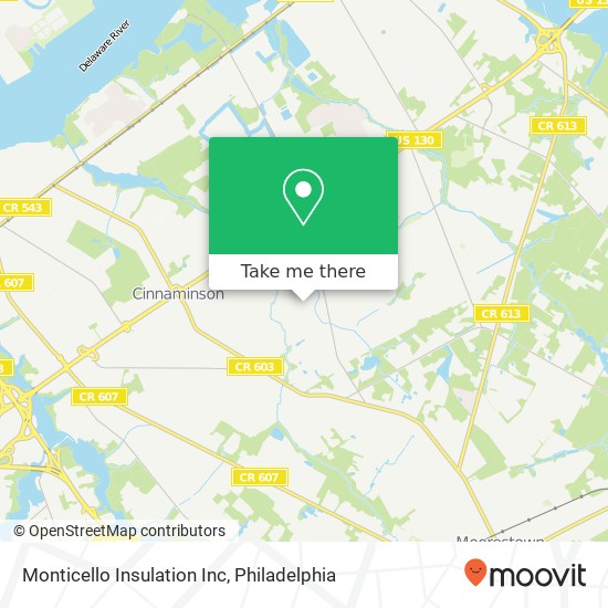 Mapa de Monticello Insulation Inc