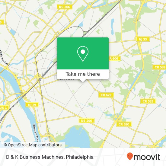 D & K Business Machines map