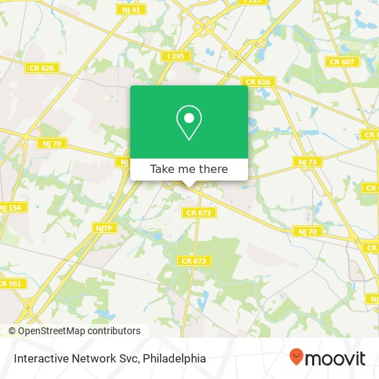 Interactive Network Svc map