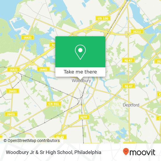 Woodbury Jr & Sr High School map