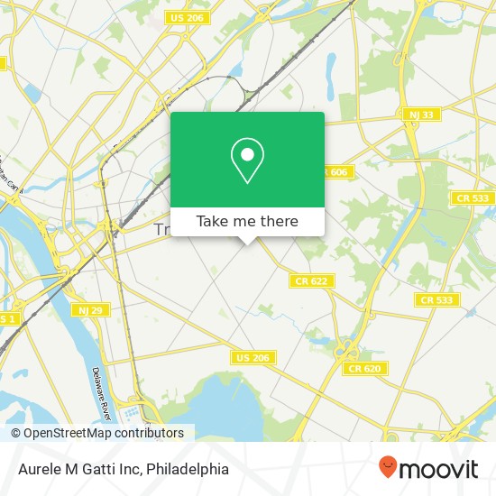 Aurele M Gatti Inc map