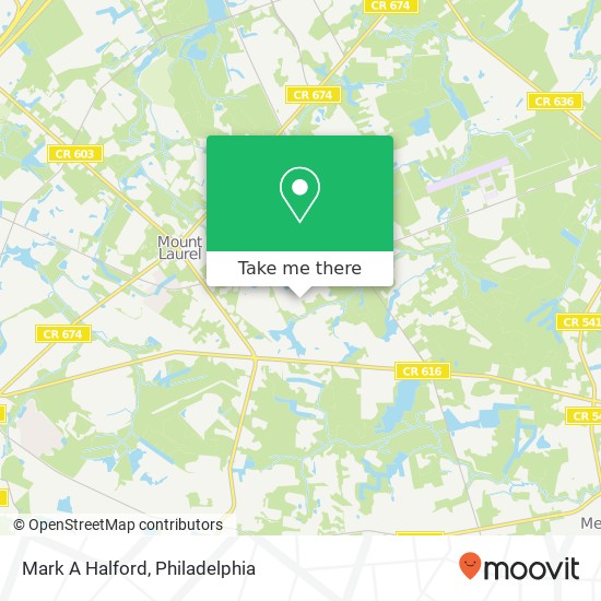 Mapa de Mark A Halford