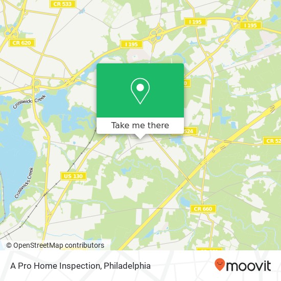 A Pro Home Inspection map