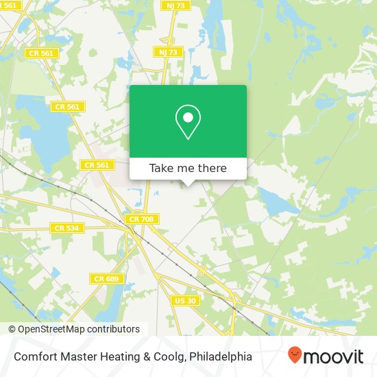 Mapa de Comfort Master Heating & Coolg