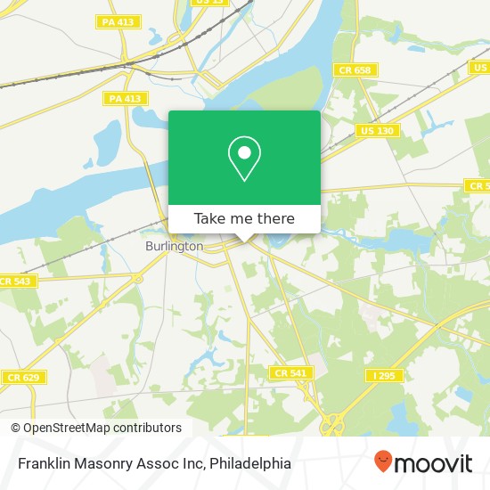 Mapa de Franklin Masonry Assoc Inc