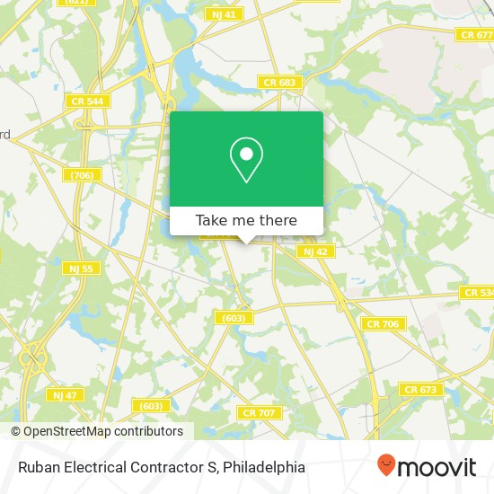 Ruban Electrical Contractor S map