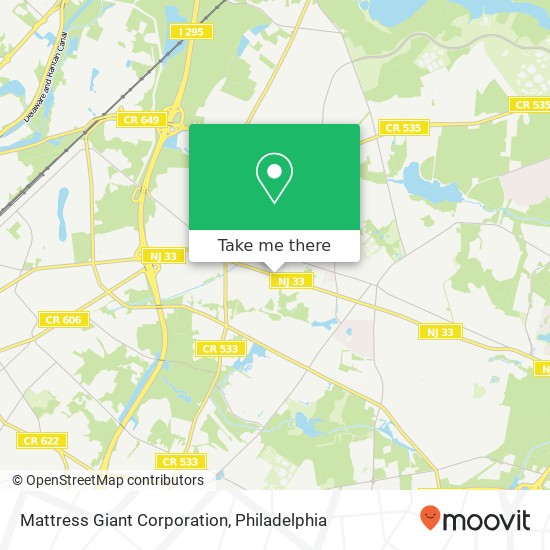 Mattress Giant Corporation map