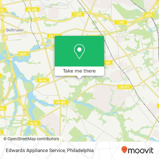 Mapa de Edwards Appliance Service