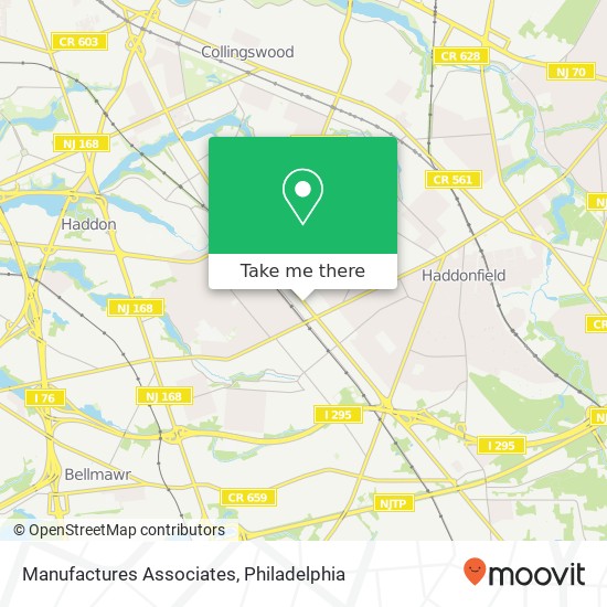 Mapa de Manufactures Associates
