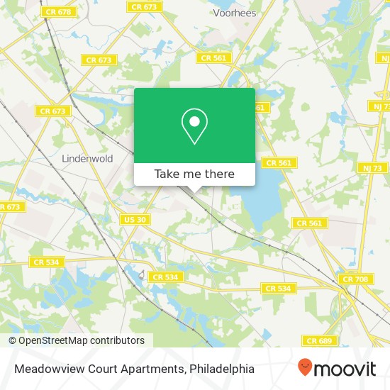 Mapa de Meadowview Court Apartments