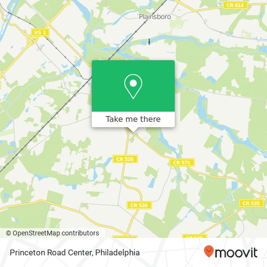 Mapa de Princeton Road Center