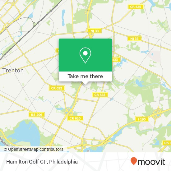 Hamilton Golf Ctr map
