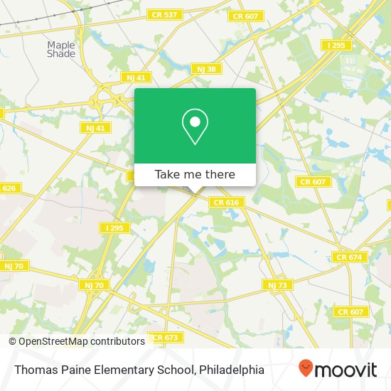 Mapa de Thomas Paine Elementary School
