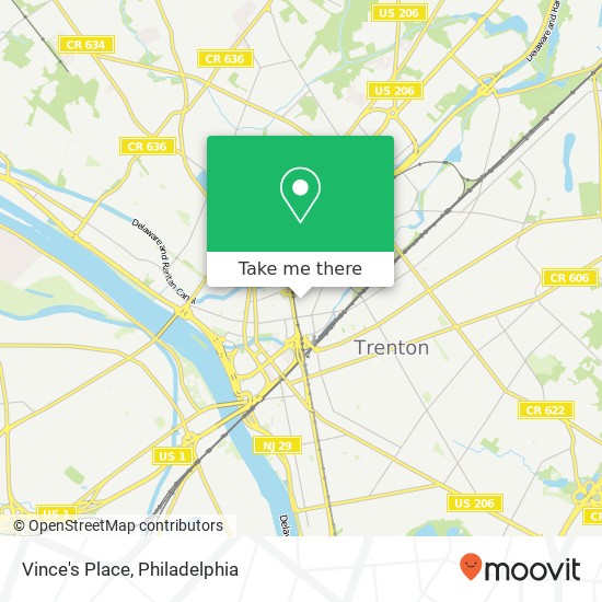 Vince's Place map