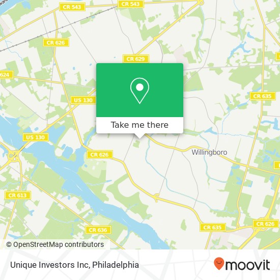 Unique Investors Inc map