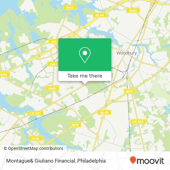 Mapa de Montague& Giuliano Financial