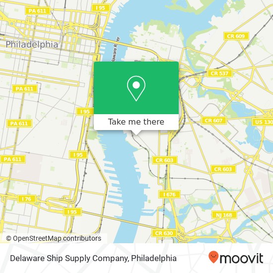 Mapa de Delaware Ship Supply Company